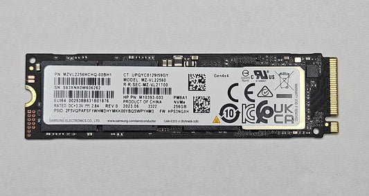 MZ-VL22560 256GB TLC PCIe 3.0 x4 NVMe M.2 2280 SSD MZVL2256HCHQ0