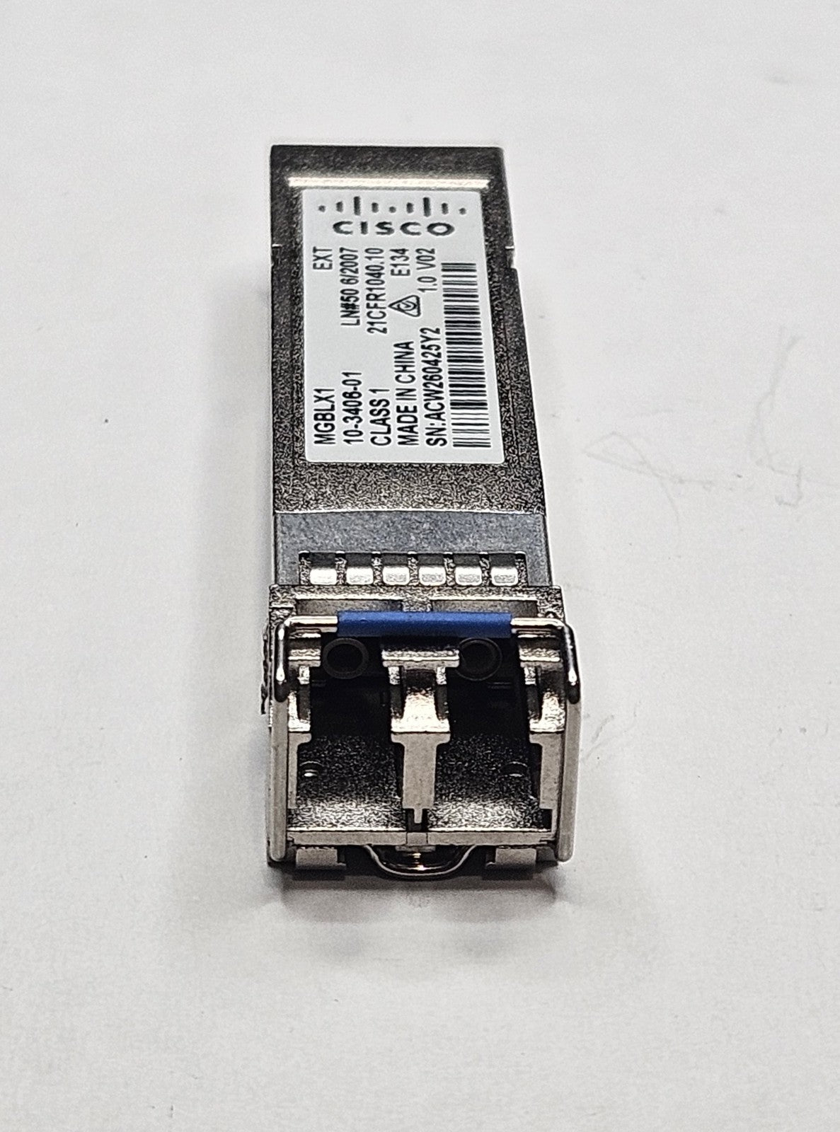 Cisco 1000Base-LX SMF 10km 1310nm Duplex LC Connector SFP Transceiver MGBLX12