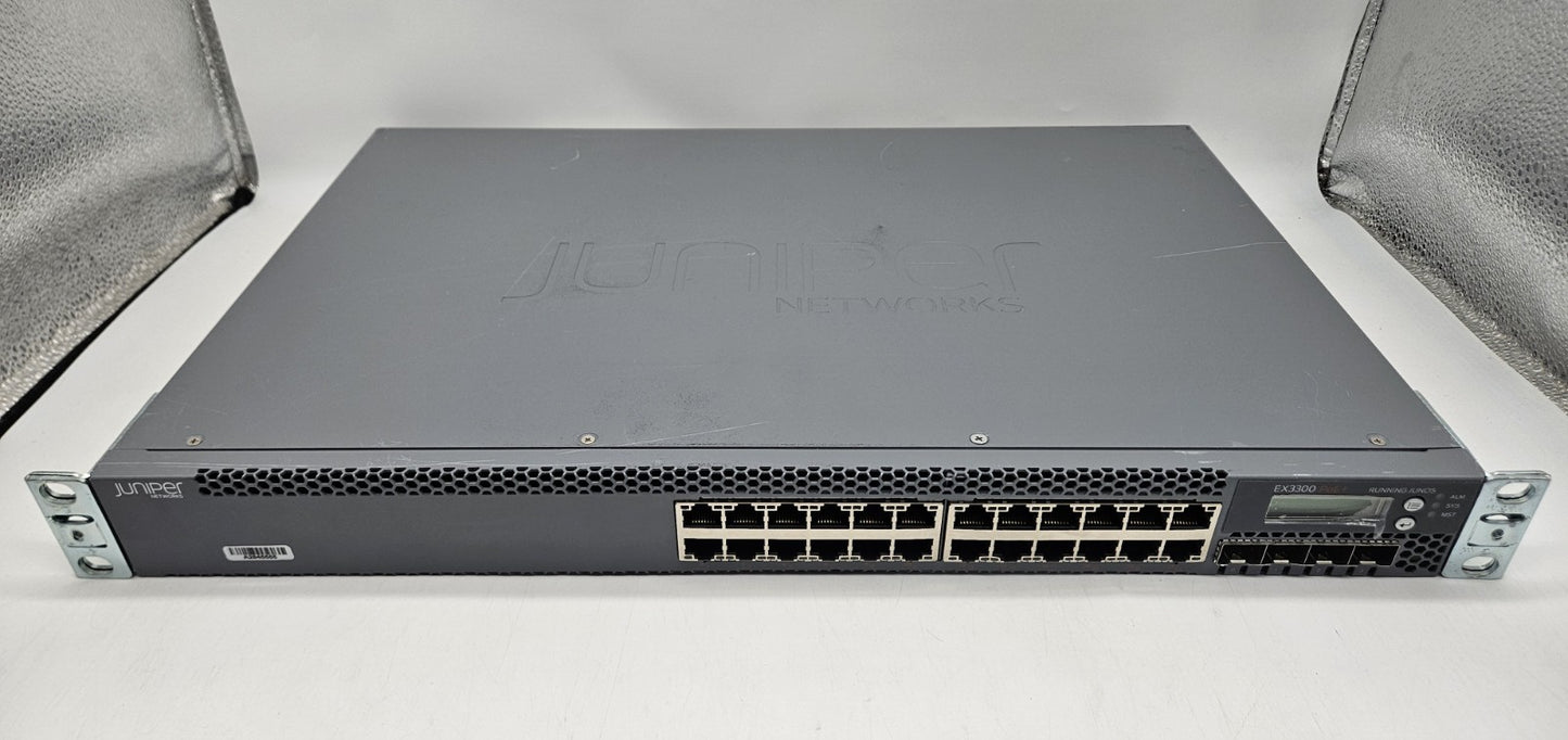 Juniper 24-Port GbE PoE+ & 4-Port 10GB SFP+ Network Switch EX3300-24P0