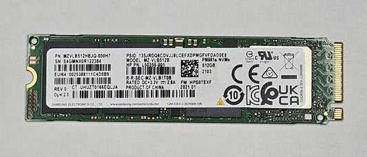 Samsung MZ-VLB512B PM981a 512GB TLC PCI Express 3.0 x4 NVMe MZVLB512HBJQ0