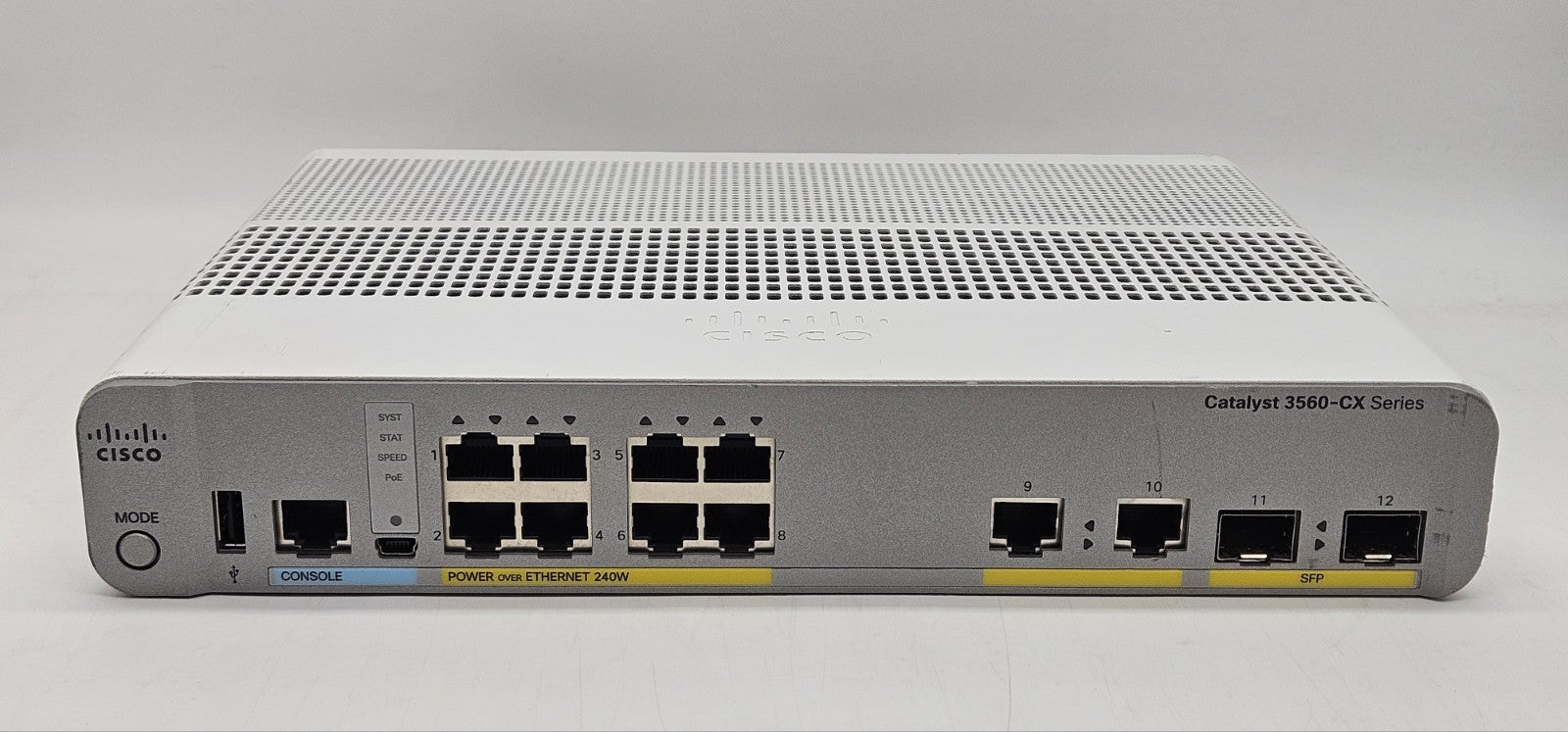 Cisco Catalyst 3560CX 8-Port GbE PoE+ 2-Port SFP Network Switch WS-C3560CX-8PC-S1