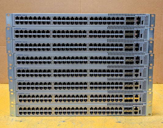 LOT OF 8 Arista 7010T-48 48-Port GbE & 4-Port SFP+ Network Switch DCS-7010T-480