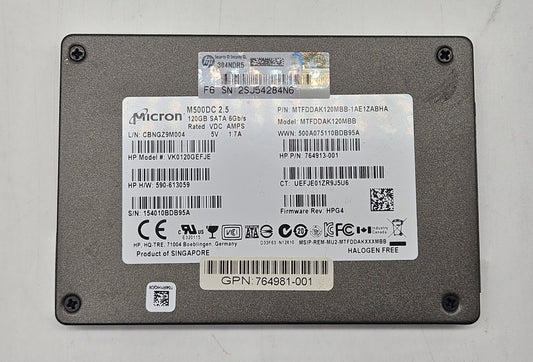 Micron M500DC 120GB MLC SATA 6Gbps 2.5" SSD MTFDDAK120MBB0