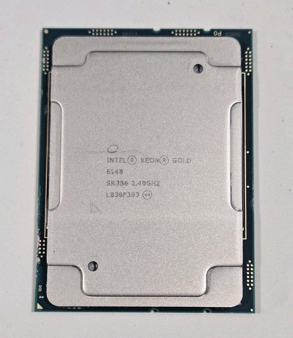 LOT OF 2 Intel Xeon Gold 6148 2.40GHz 27.5MB LGA3647 20-Core CPU Processor SR3B61