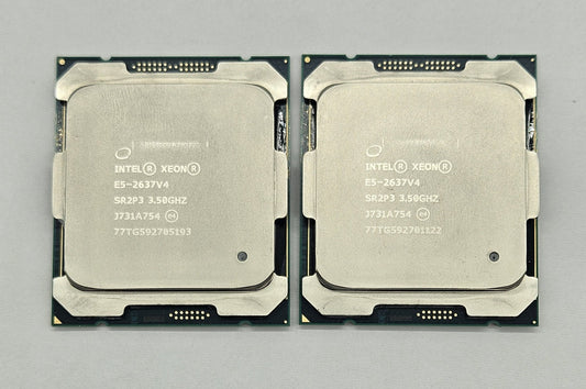 LOT OF 2 Xeon E5-2637 v4 3.5GHz 15MB LGA2011-3 4-Core CPU Processor SR2P30