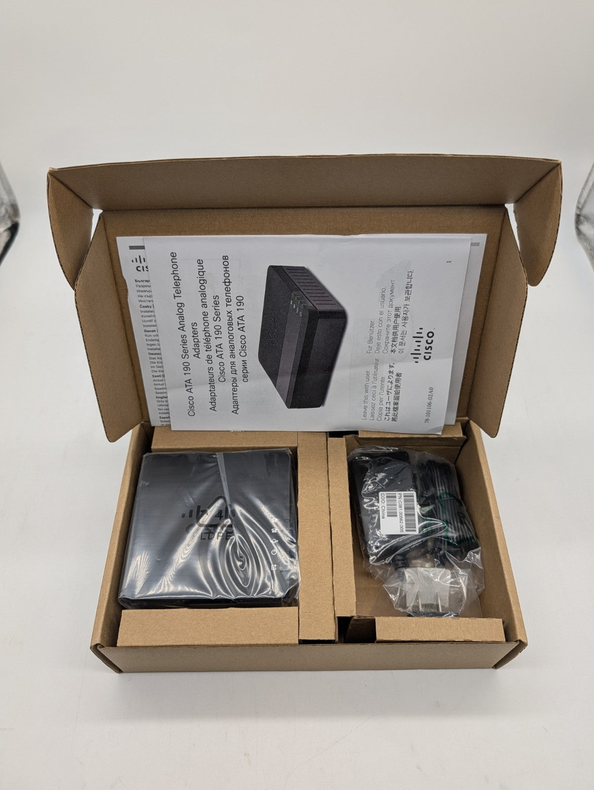New Cisco ATA191 Analog Telephone Adapter for Cisco Call Control0