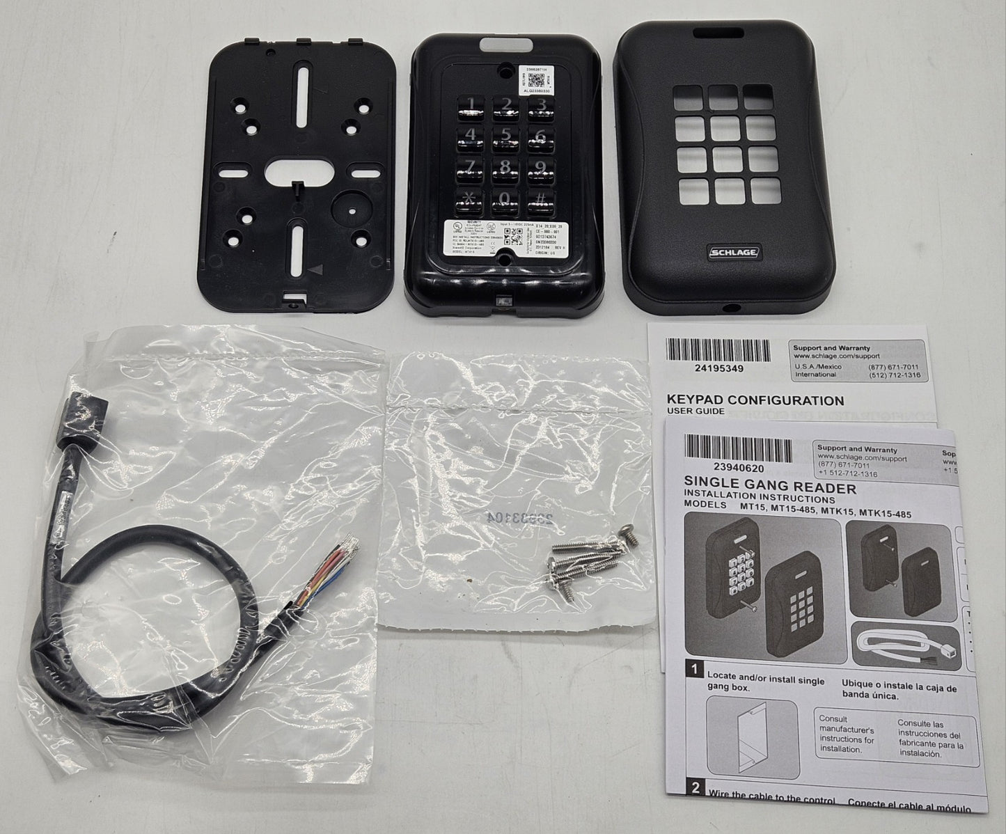 NEW Schlage Multi-Technology Wall Mount Reader with Keypad MTK154